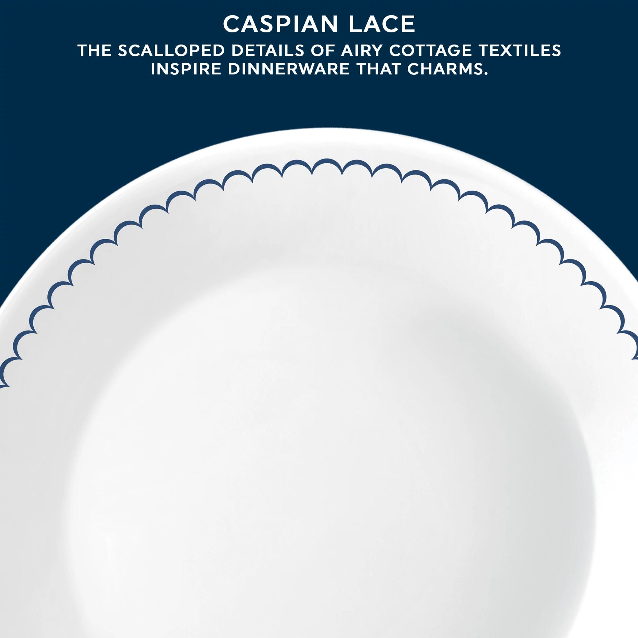 Corelle® Caspian Lace 8.5" Lunch Plate, 6 pack