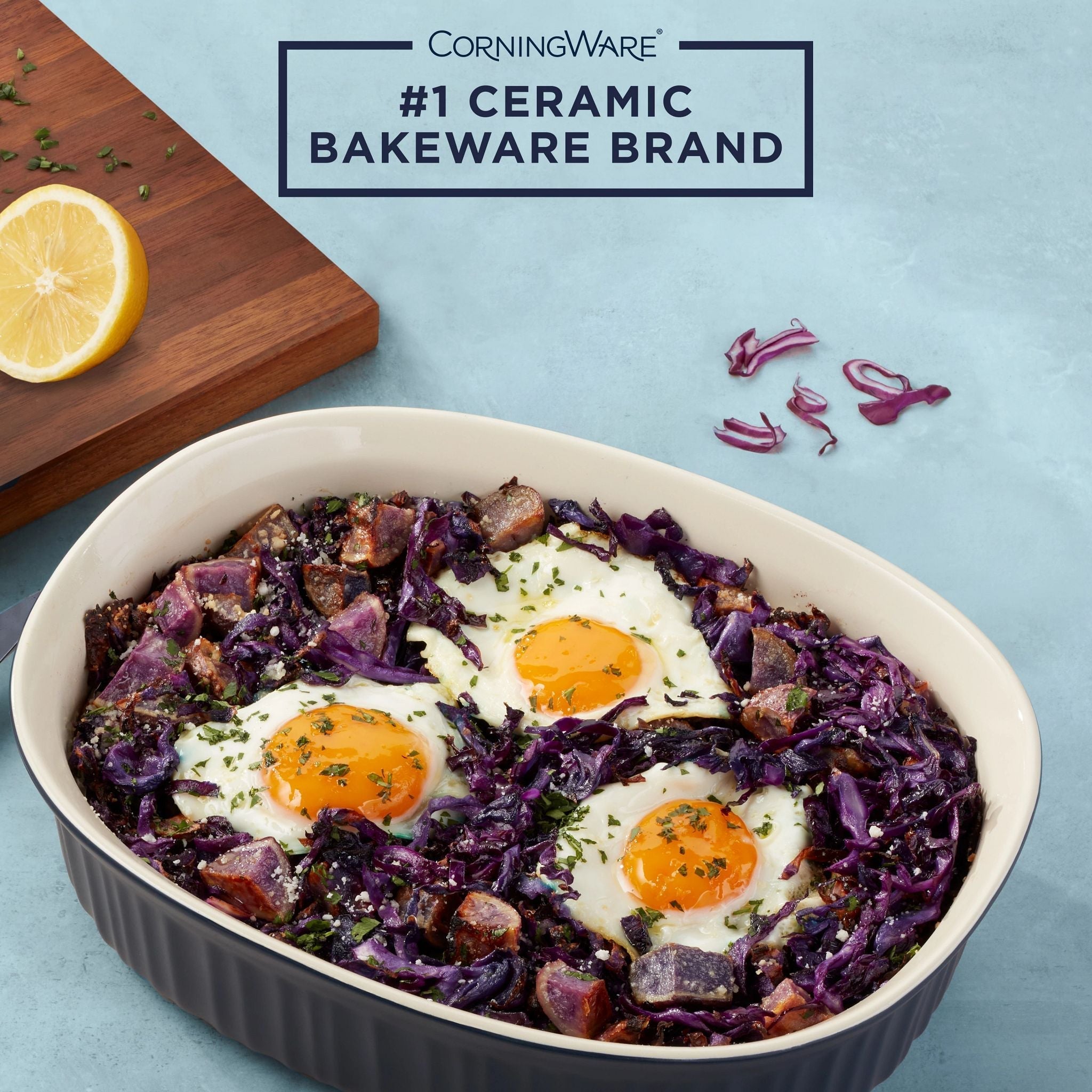 CorningWare® French Colors 2.5-quart Oval Baking Dish, Navy